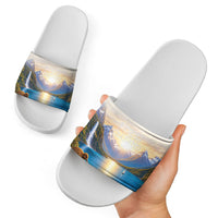 New Zealand Flag Slide Sandals Scenic Nature