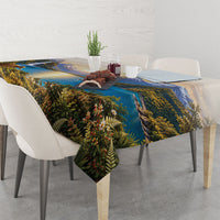New Zealand Flag Tablecloth Scenic Nature