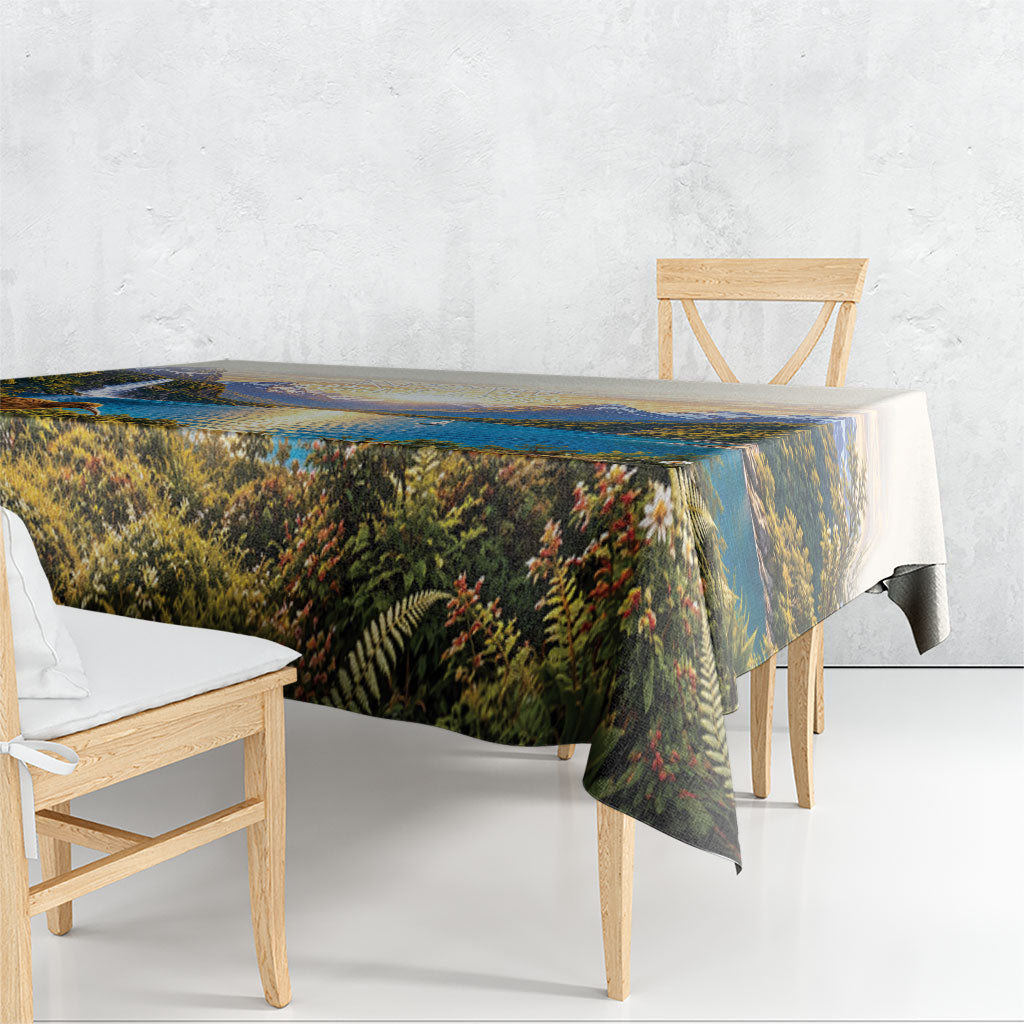 New Zealand Flag Tablecloth Scenic Nature
