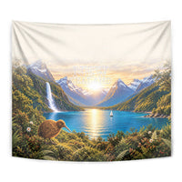 New Zealand Flag Tapestry Scenic Nature