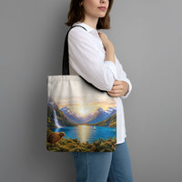 New Zealand Flag Tote Bag Scenic Nature