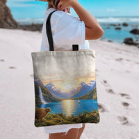New Zealand Flag Tote Bag Scenic Nature