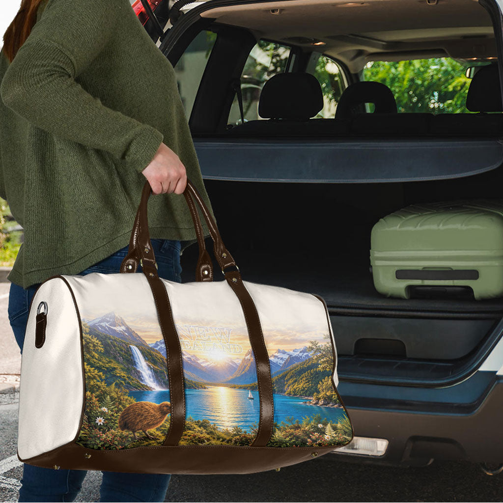New Zealand Flag Travel Bag Scenic Nature