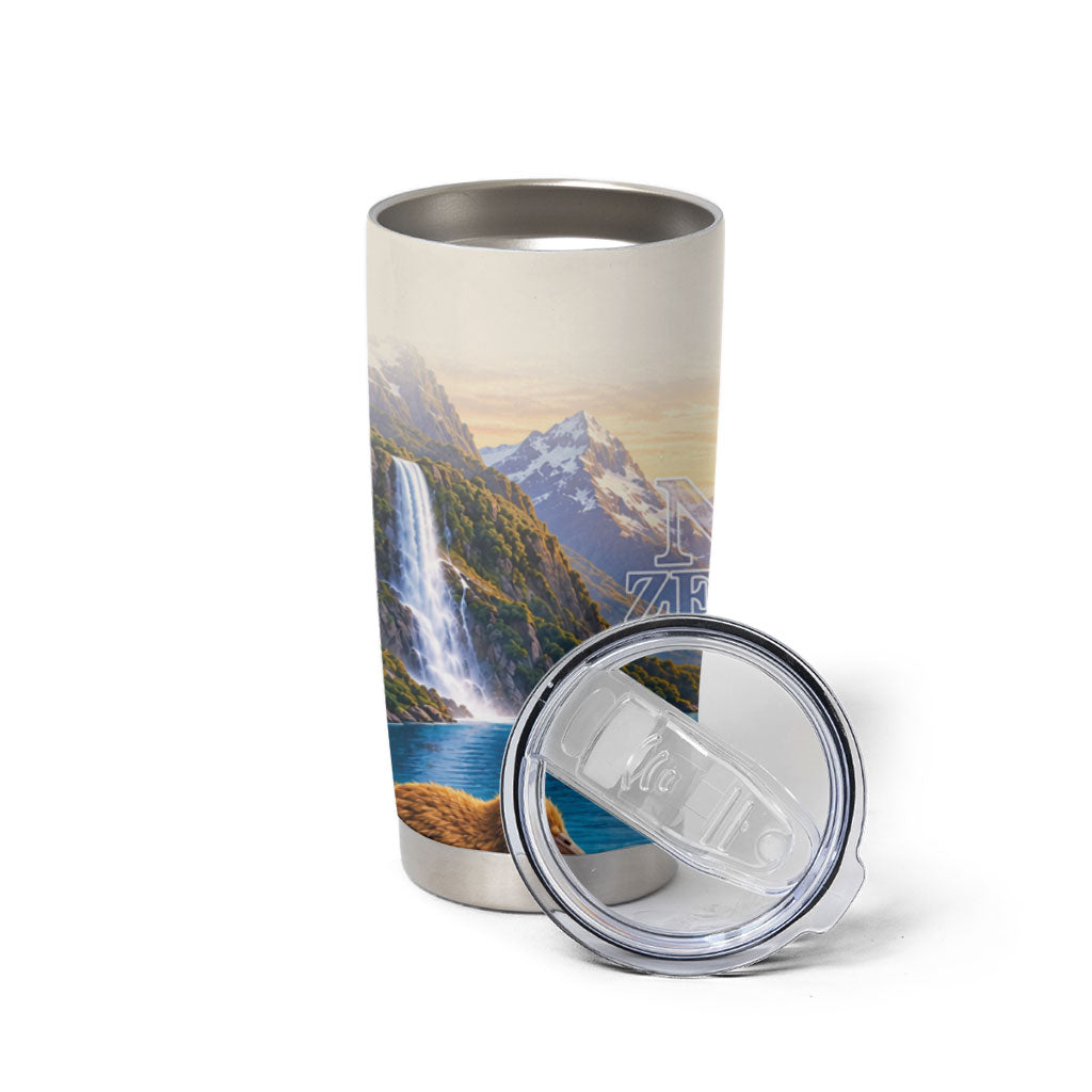 New Zealand Flag Tumbler Cup Scenic Nature