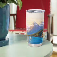 New Zealand Flag Tumbler Cup Scenic Nature