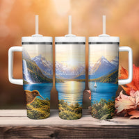 New Zealand Flag Tumbler With Handle Scenic Nature