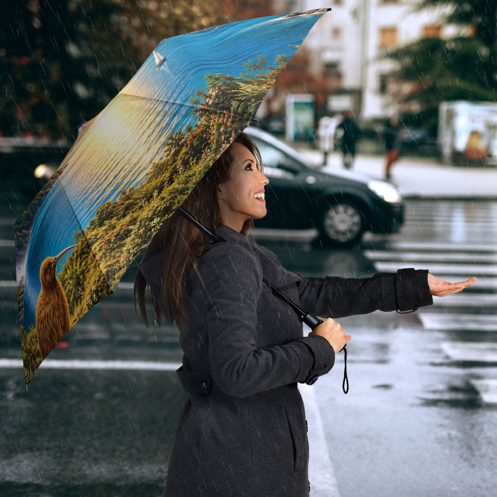 New Zealand Flag Umbrella Scenic Nature