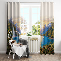 New Zealand Flag Window Curtain Scenic Nature