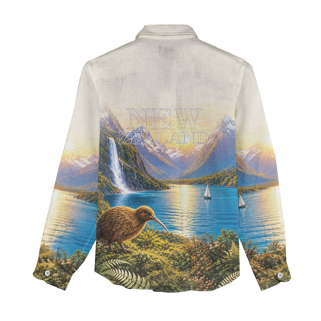 New Zealand Flag Women Casual Shirt Scenic Nature LT05 - Polynesian Pride