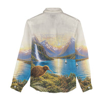 New Zealand Flag Women Casual Shirt Scenic Nature LT05 - Polynesian Pride