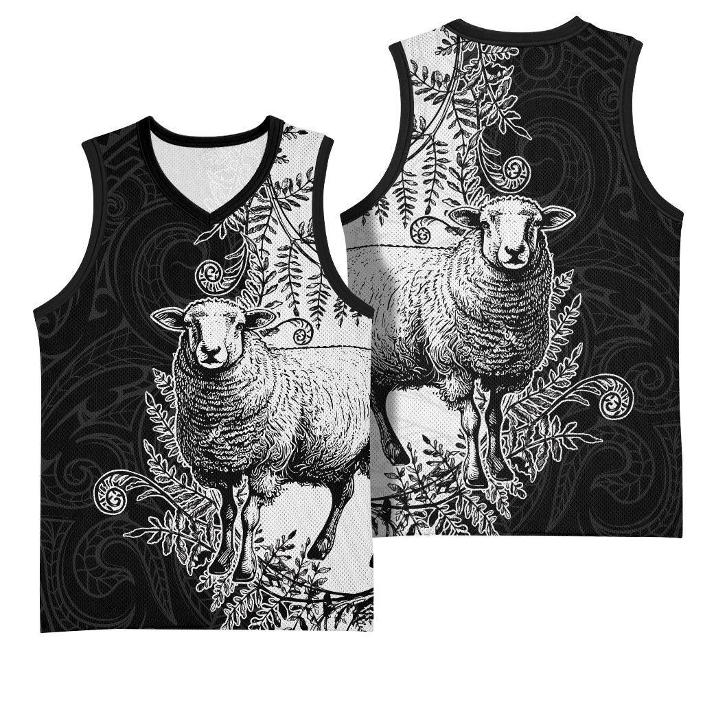 New Zealand Aotearoa Hipi Basketball Jersey Maori Pattern