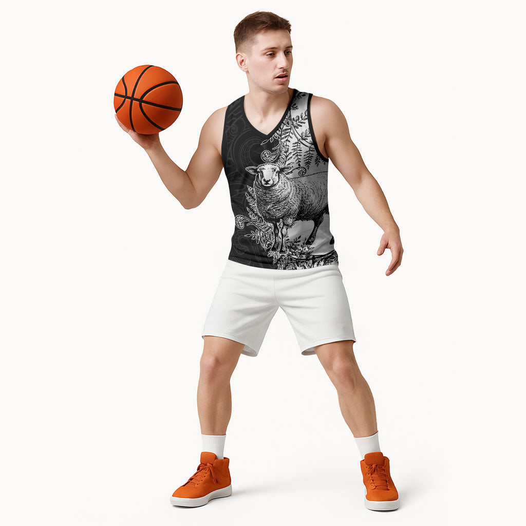 New Zealand Aotearoa Hipi Basketball Jersey Maori Pattern