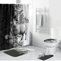 New Zealand Aotearoa Hipi Bathroom Set Maori Pattern