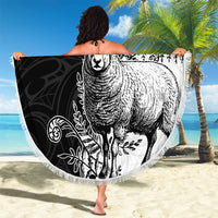 New Zealand Aotearoa Hipi Beach Blanket Maori Pattern