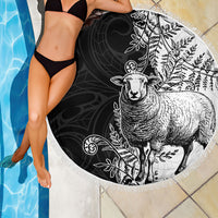 New Zealand Aotearoa Hipi Beach Blanket Maori Pattern