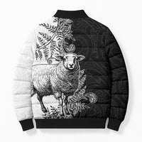 New Zealand Aotearoa Hipi Bomber Puffer Jacket Maori Pattern