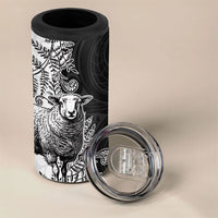 New Zealand Aotearoa Hipi 4 in 1 Can Cooler Tumbler Maori Pattern LT05 - Polynesian Pride