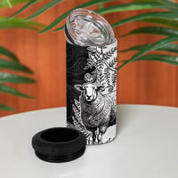 New Zealand Aotearoa Hipi 4 in 1 Can Cooler Tumbler Maori Pattern LT05 - Polynesian Pride