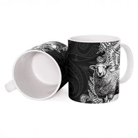 New Zealand Aotearoa Hipi Ceramic Mug Maori Pattern