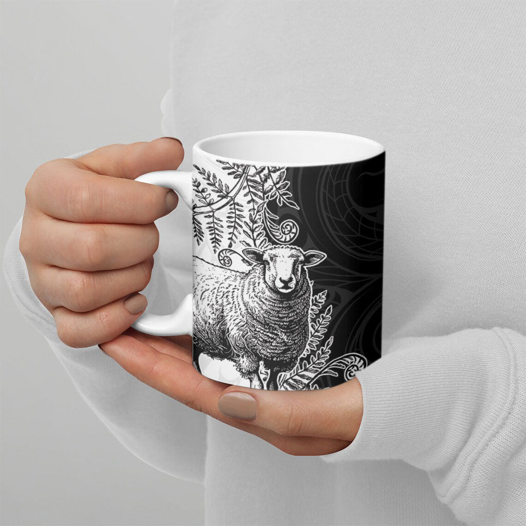 New Zealand Aotearoa Hipi Ceramic Mug Maori Pattern