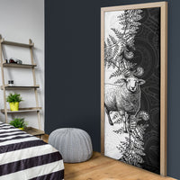 New Zealand Aotearoa Hipi Door Cover Maori Pattern
