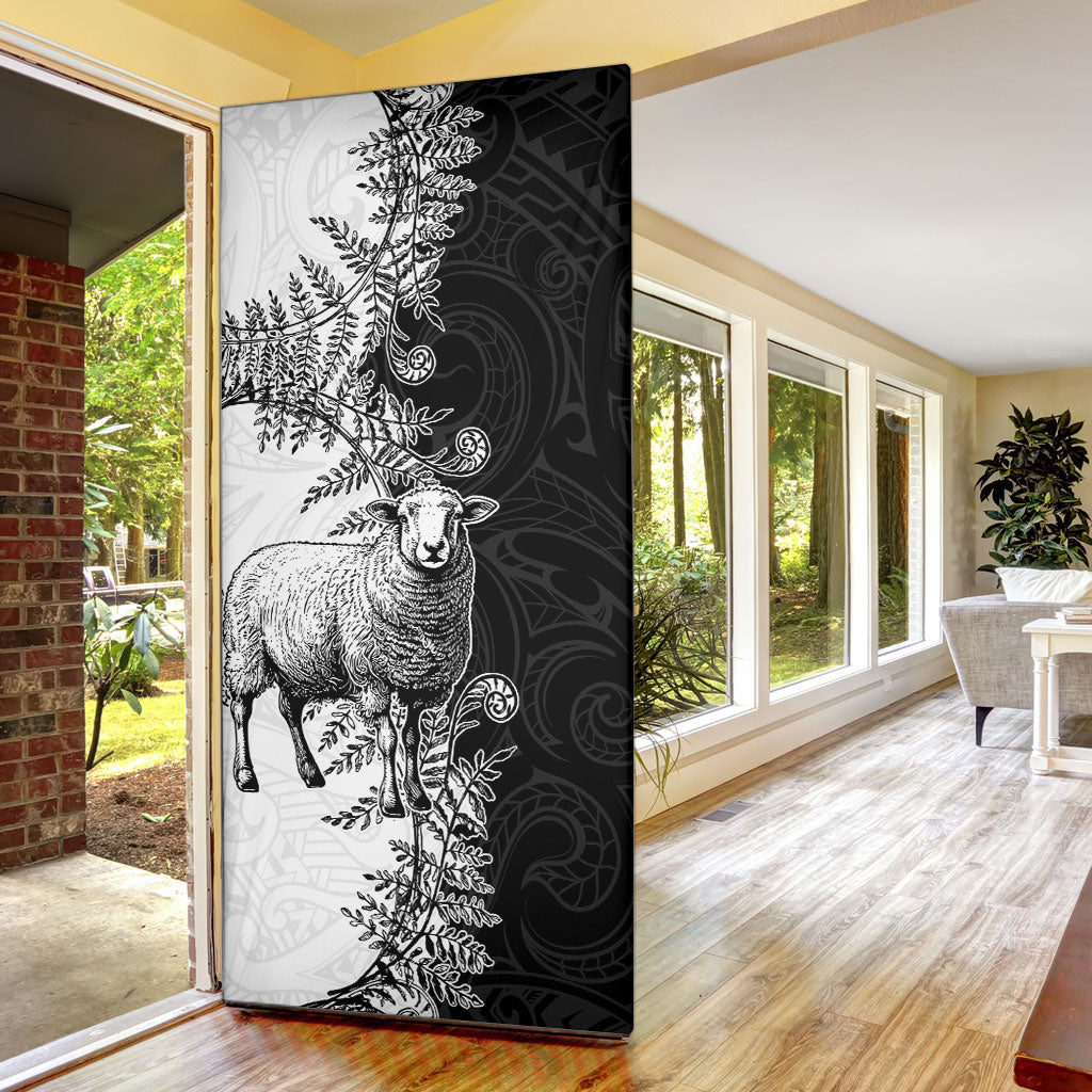 New Zealand Aotearoa Hipi Door Cover Maori Pattern