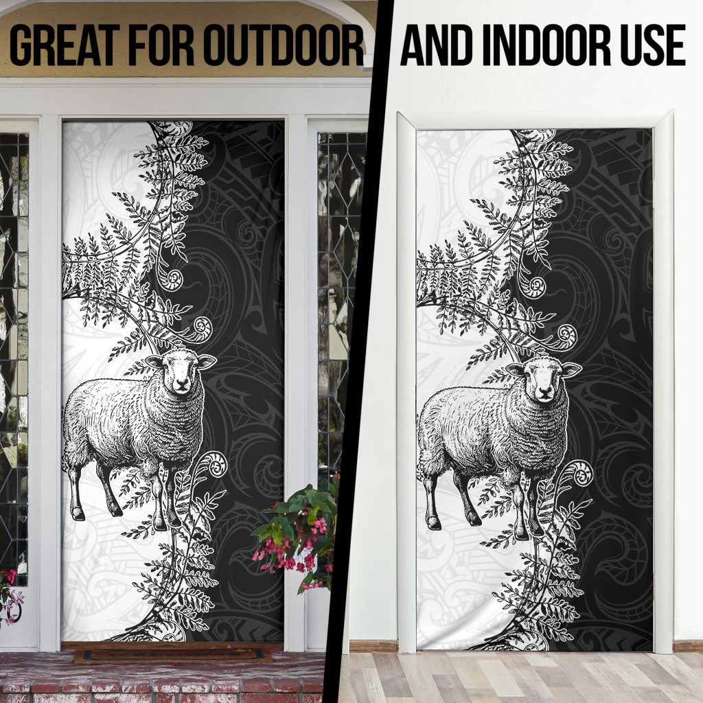 New Zealand Aotearoa Hipi Door Cover Maori Pattern