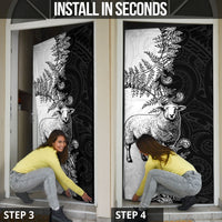 New Zealand Aotearoa Hipi Door Cover Maori Pattern