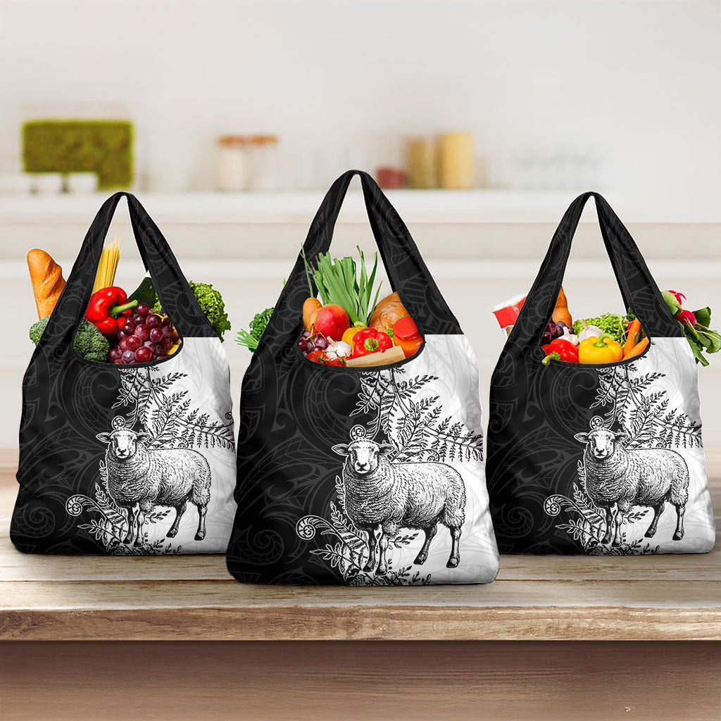 New Zealand Aotearoa Hipi Grocery Bag Maori Pattern