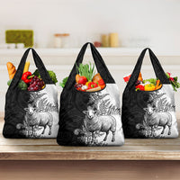 New Zealand Aotearoa Hipi Grocery Bag Maori Pattern