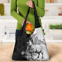 New Zealand Aotearoa Hipi Grocery Bag Maori Pattern