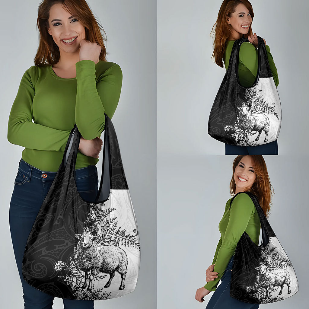 New Zealand Aotearoa Hipi Grocery Bag Maori Pattern