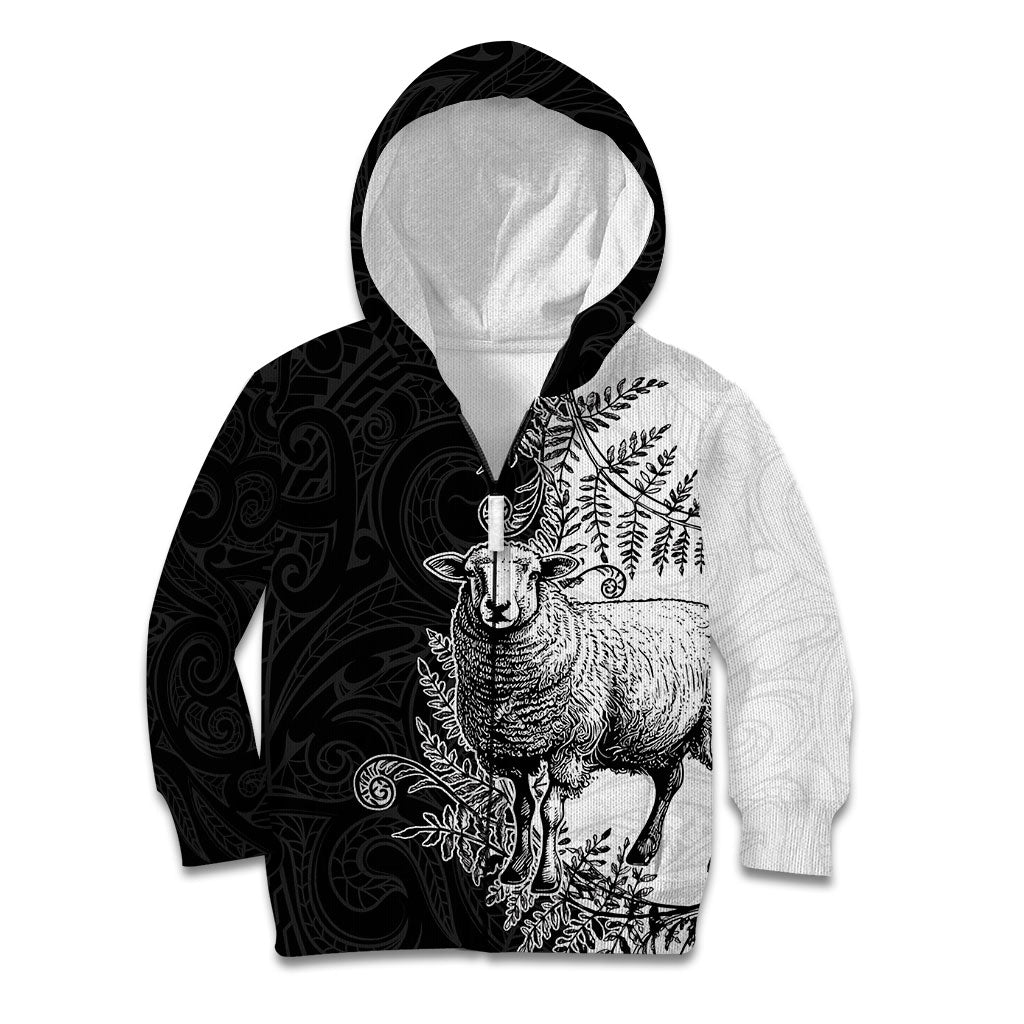New Zealand Aotearoa Hipi Kid Hoodie Maori Pattern
