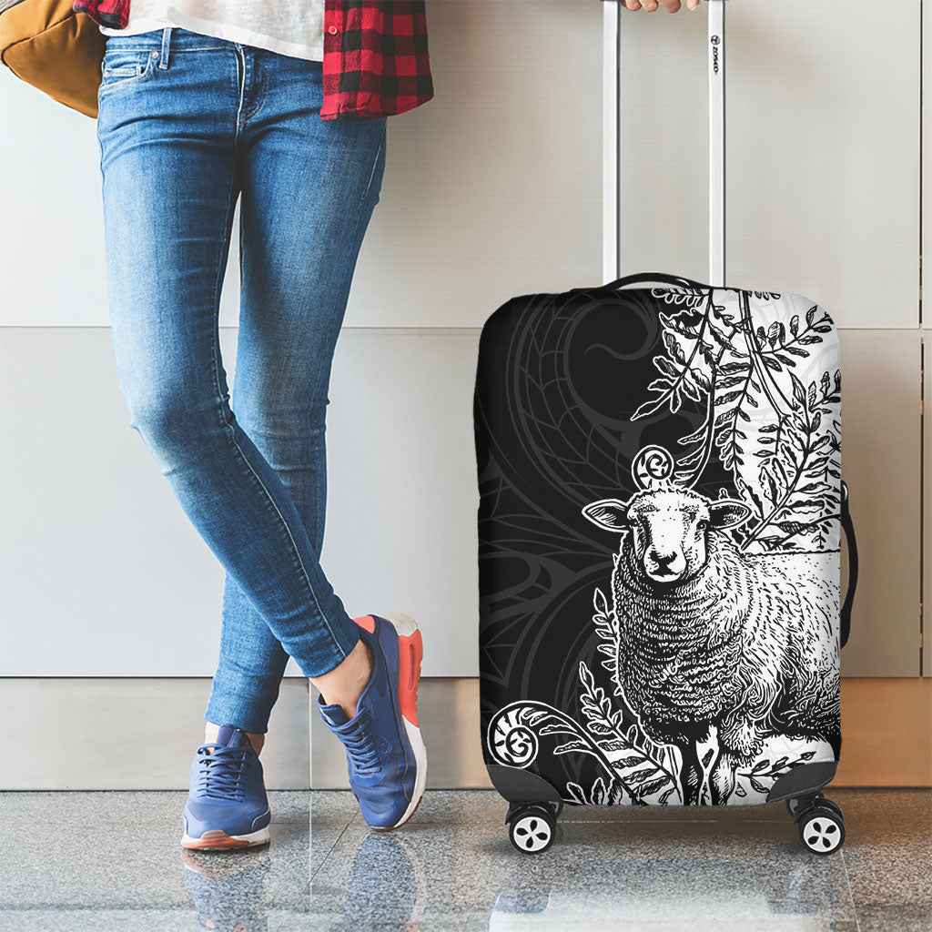 New Zealand Aotearoa Hipi Luggage Cover Maori Pattern