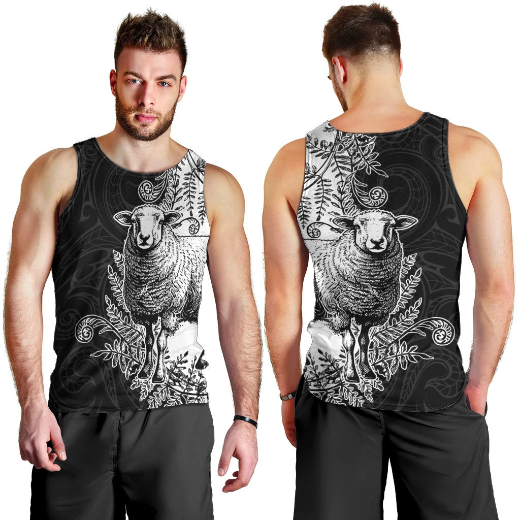 New Zealand Aotearoa Hipi Men Tank Top Maori Pattern