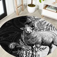New Zealand Aotearoa Hipi Round Carpet Maori Pattern