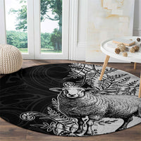 New Zealand Aotearoa Hipi Round Carpet Maori Pattern