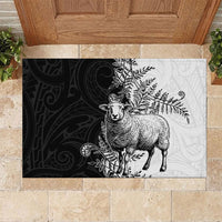 New Zealand Aotearoa Hipi Rubber Doormat Maori Pattern