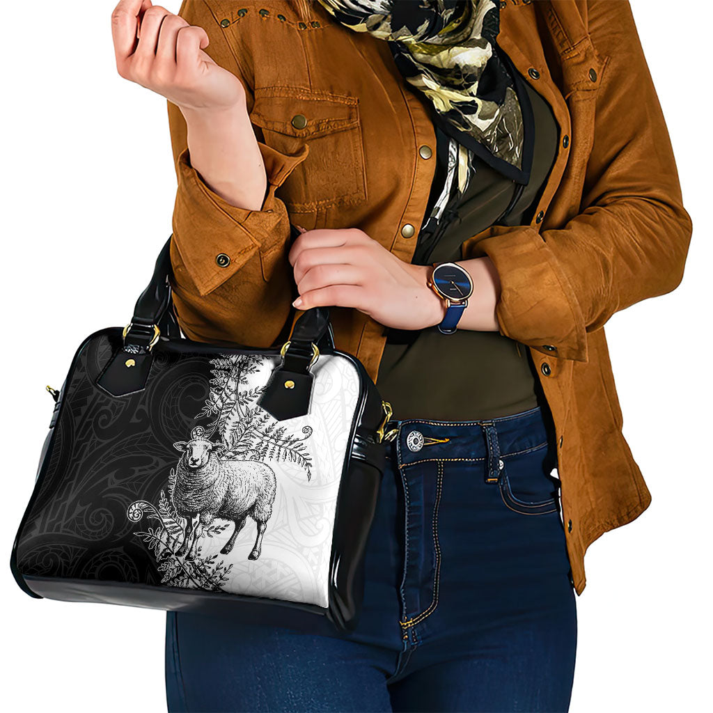 New Zealand Aotearoa Hipi Shoulder Handbag Maori Pattern