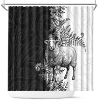 New Zealand Aotearoa Hipi Shower Curtain Maori Pattern