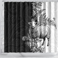New Zealand Aotearoa Hipi Shower Curtain Maori Pattern