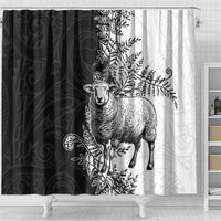 New Zealand Aotearoa Hipi Shower Curtain Maori Pattern