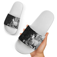 New Zealand Aotearoa Hipi Slide Sandals Maori Pattern