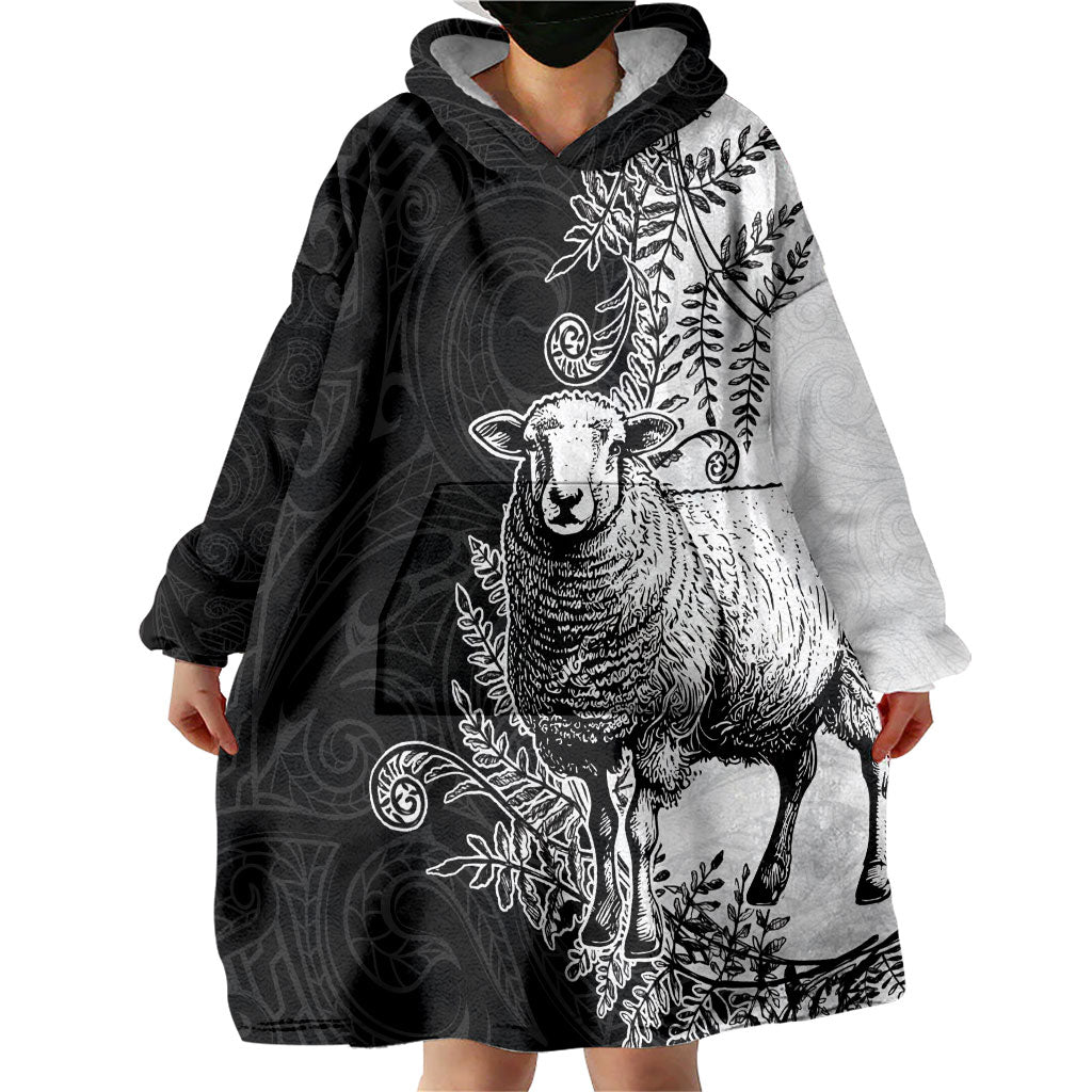 New Zealand Aotearoa Hipi Wearable Blanket Hoodie Maori Pattern LT05 - Polynesian Pride