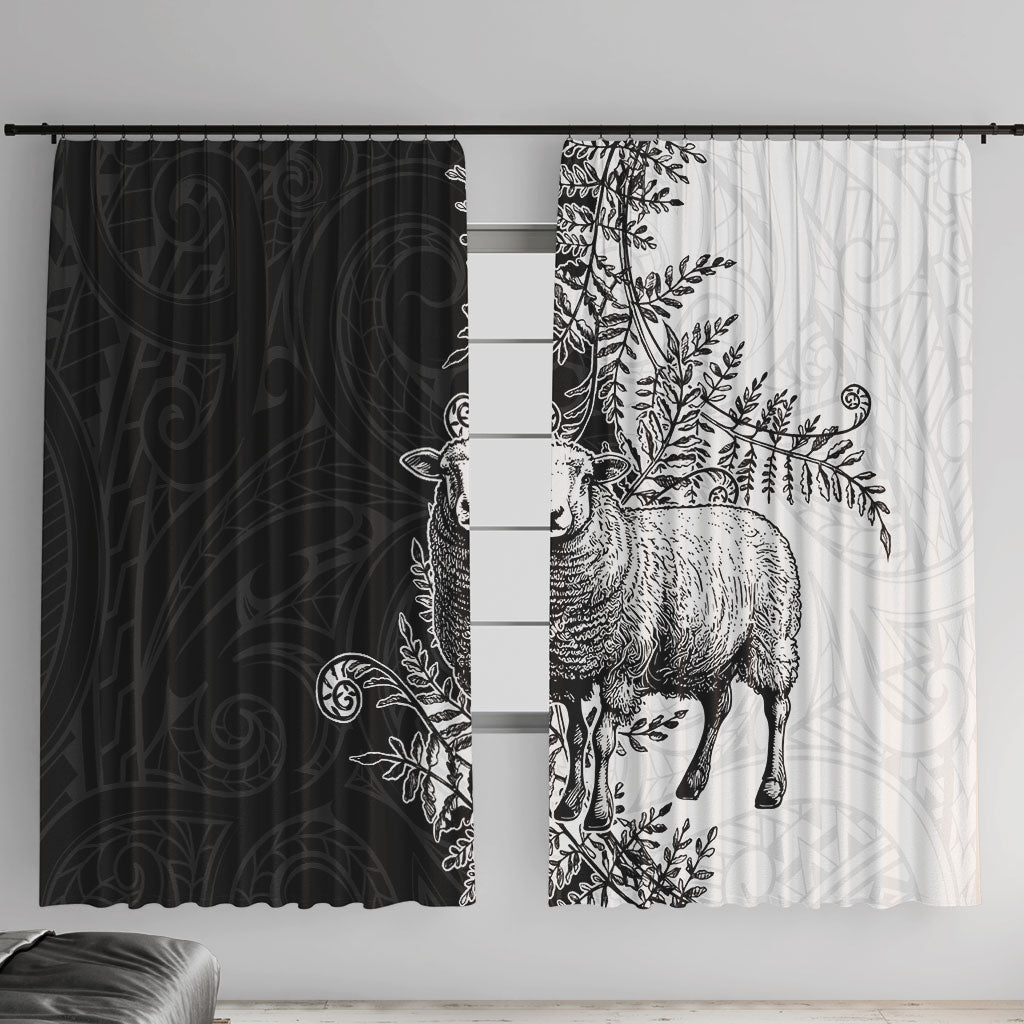 New Zealand Aotearoa Hipi Window Curtain Maori Pattern