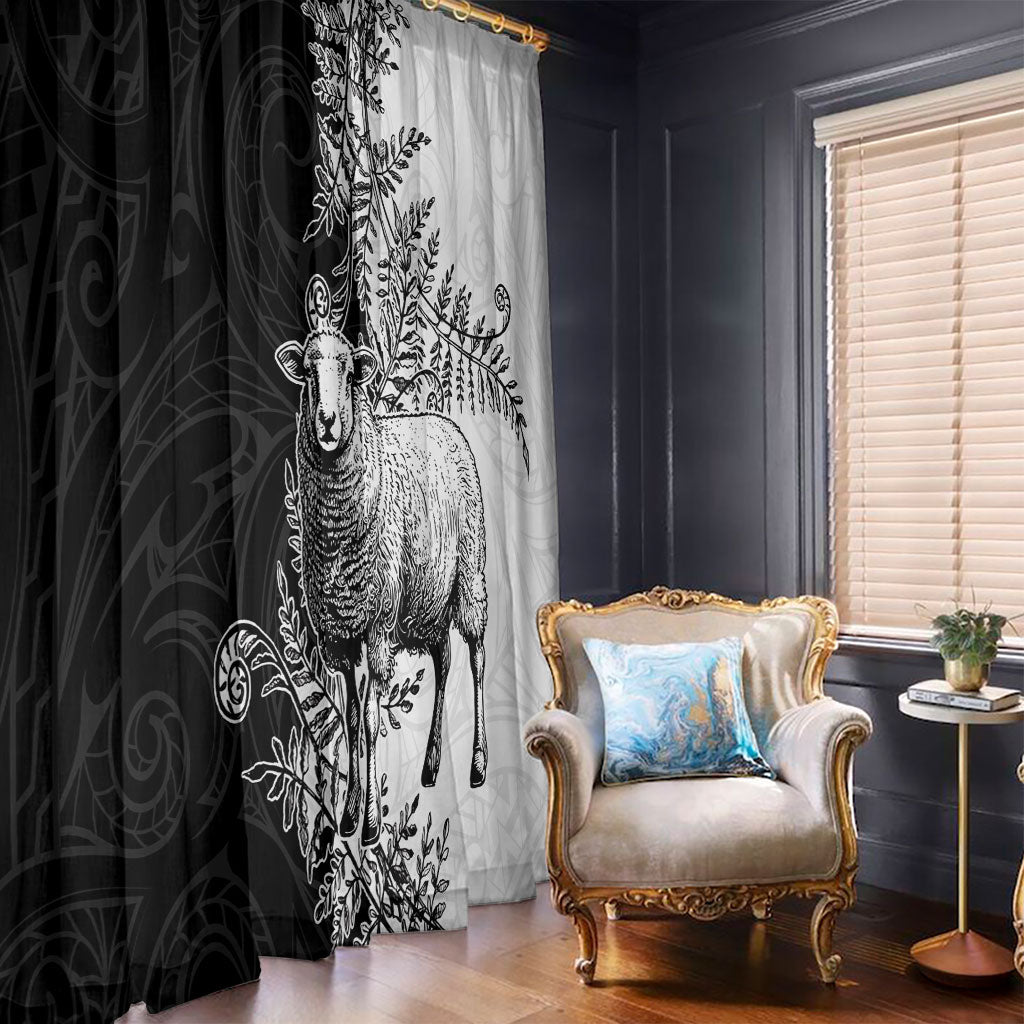 New Zealand Aotearoa Hipi Window Curtain Maori Pattern