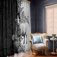 New Zealand Aotearoa Hipi Window Curtain Maori Pattern