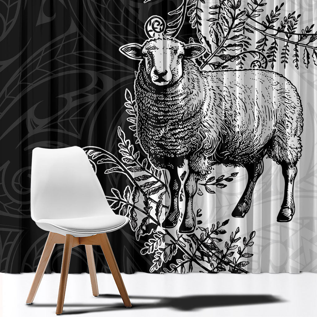 New Zealand Aotearoa Hipi Window Curtain Maori Pattern