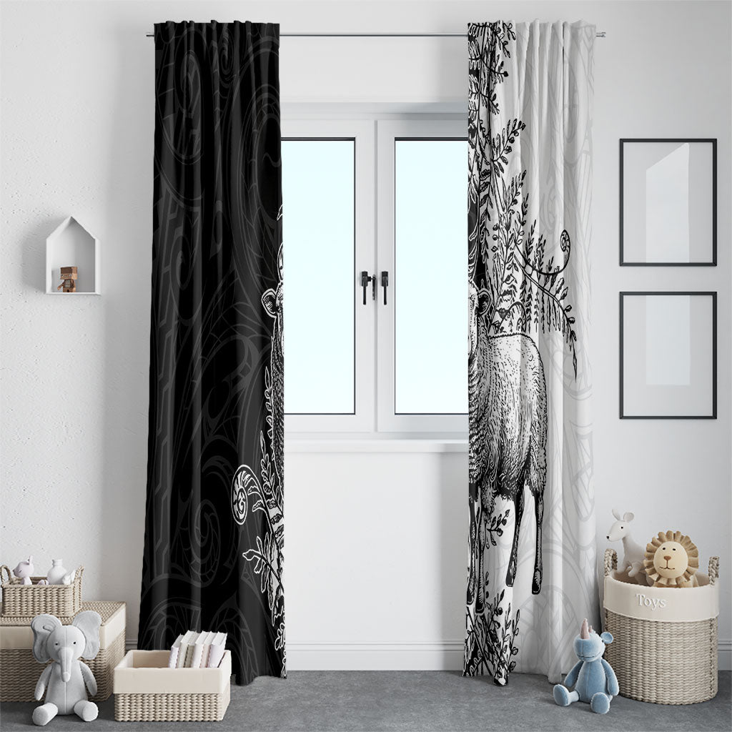 New Zealand Aotearoa Hipi Window Curtain Maori Pattern