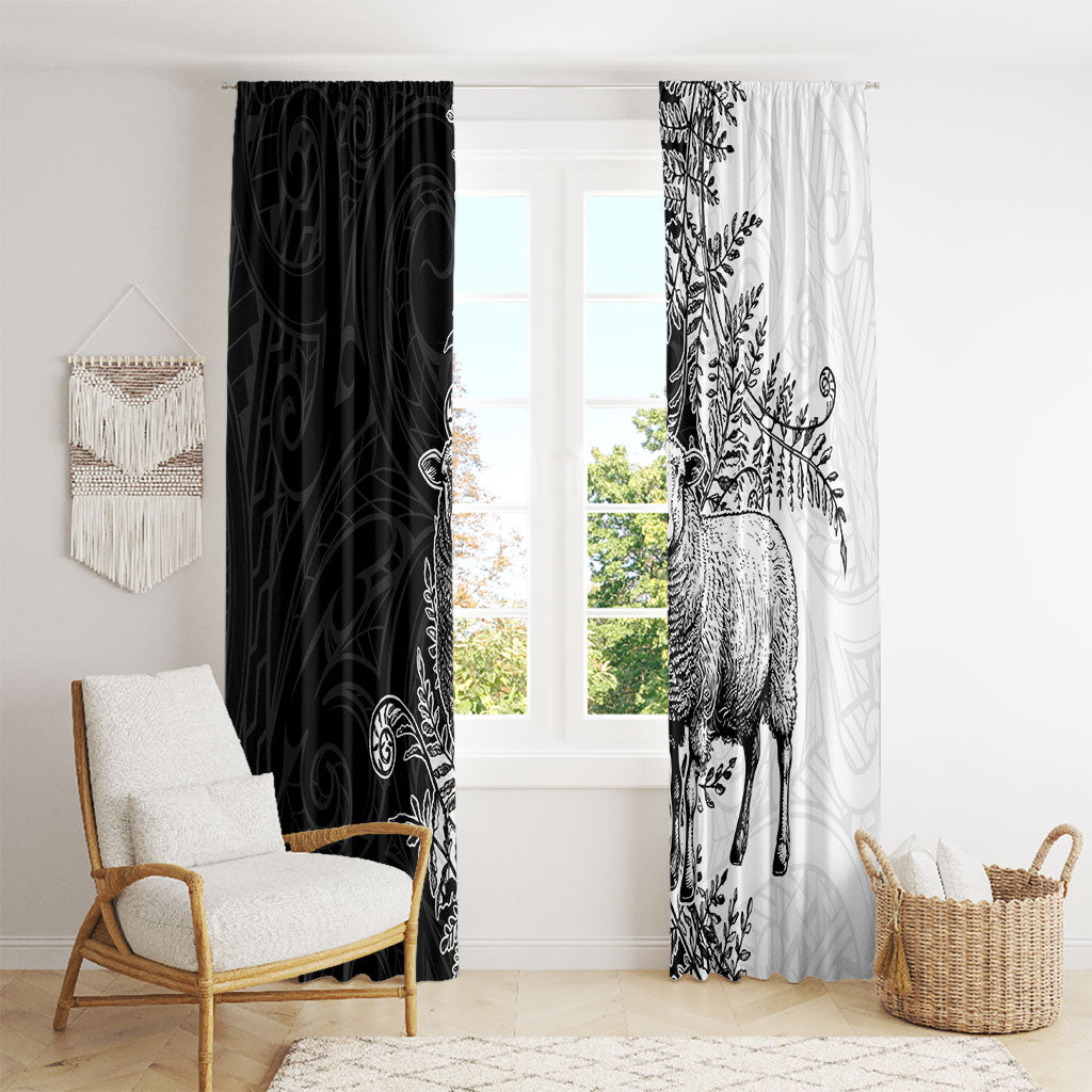 New Zealand Aotearoa Hipi Window Curtain Maori Pattern